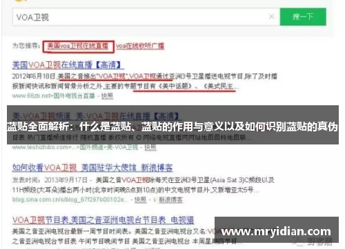 蓝贴全面解析：什么是蓝贴、蓝贴的作用与意义以及如何识别蓝贴的真伪
